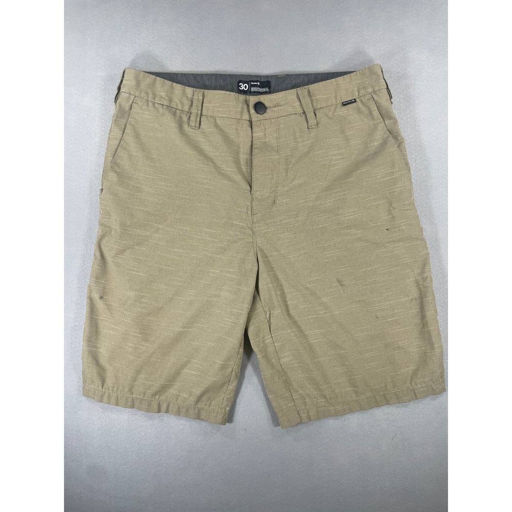 Hurley Phantom Men's Khaki Tan Hybrid Walk Shorts Size 30 Stretch F3649-00